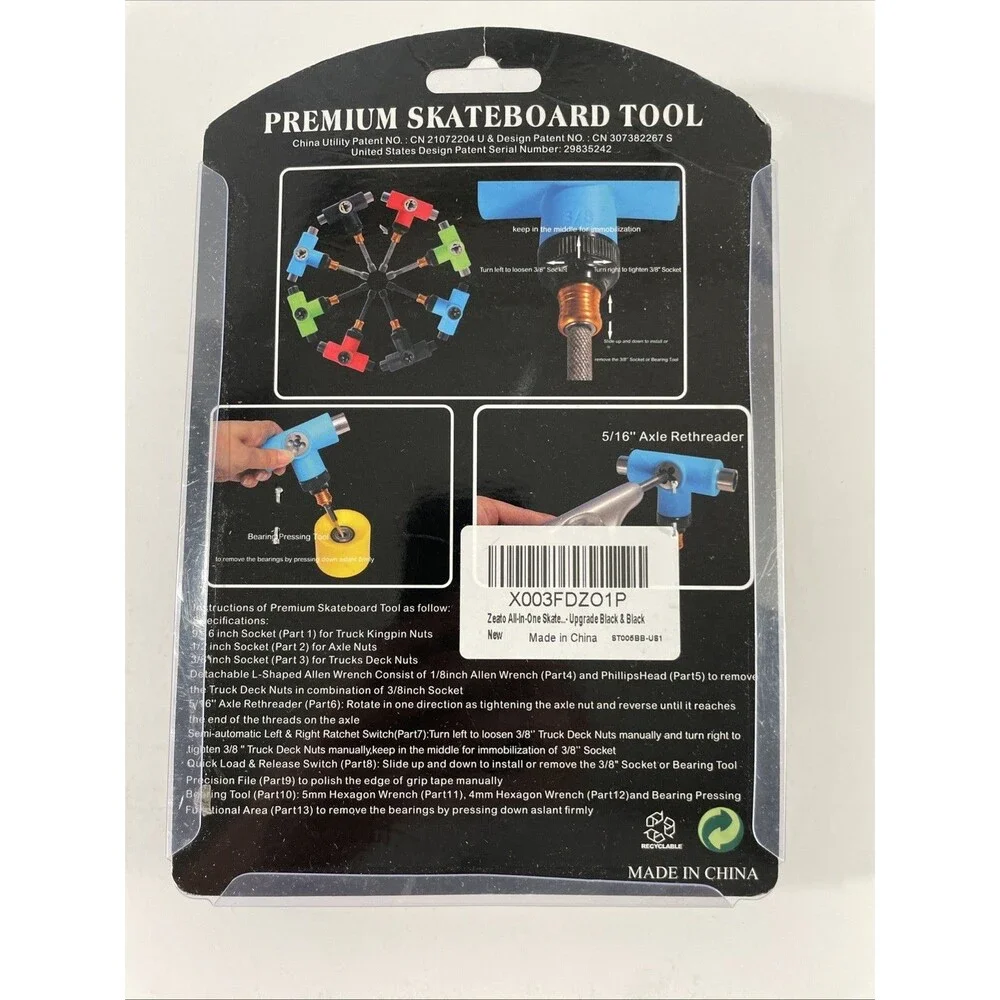 Zeato Premium Skateboard Tool